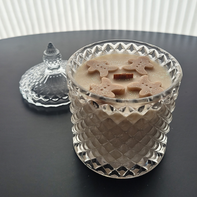 Zapachowa Świeca z Drewnianym Knotem - PIERNIK 275ml - obrazek 2