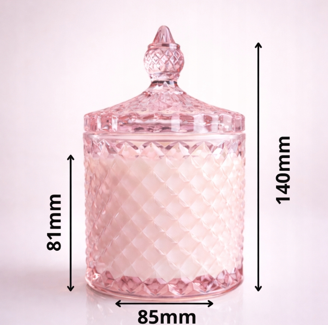 Sojowa Świeca z Drewnianym Knotem - LADY DIAMONDS 275ml - obrazek 6